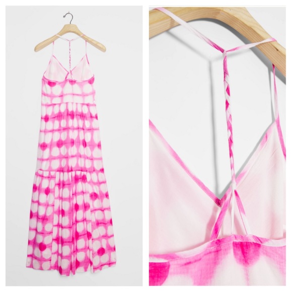 ❌SOLD❌Anthropologie Pink Tie-dye Geneva Maxi Dress - Picture 3 of 10